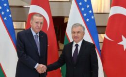 Cumhurbaşkanı Erdoğan, Mirziyoyev ile bir araya geldi