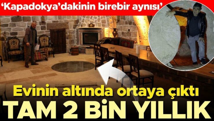 Evinin altındaki 2 bin yıllık yer altı şehri ortaya çıktı! ‘Kapadokya’dakinin birebir aynısı’