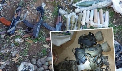 Milli Savunma Bakanlığı duyurdu… Teröristlere ait silah ve mühimmat ele geçirildi