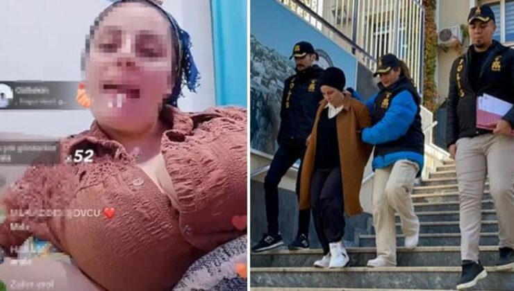 Müstehcen yayınlarla binlerce lira para kazanan “Laz kızı” gözaltına alındı