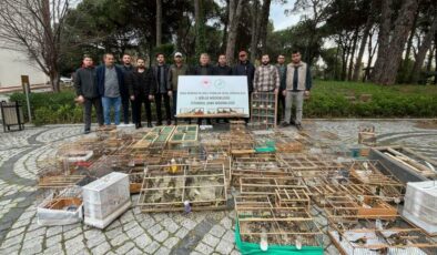 Avlanması yasak kuşlara el konuldu… Kuşları satmaya çalışanlara ceza yağdı