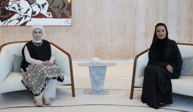 Emine Erdoğan, Katar Vakfı Başkanı ile bir araya geldi