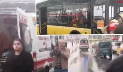 Avcılar’da İETT otobüsü kaza yaptı… 6 yaralı