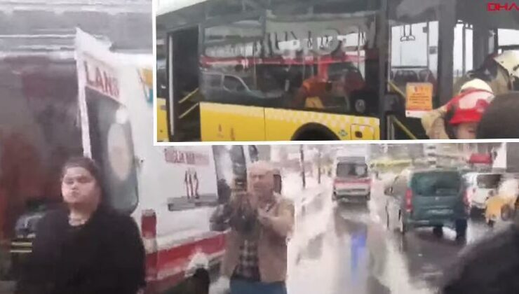 Avcılar’da İETT otobüsü kaza yaptı… 6 yaralı