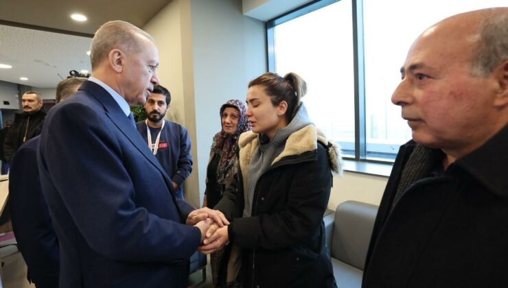 Cumhurbaşkanı Erdoğan’dan yaralı teknisyene ziyaret