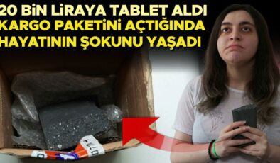 İnternet sitesi üzerinden 20 bin lira değerinde tablet sipariş etti… Kargo paketini açtığında hayatının şoku yaşadı