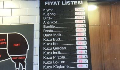 İstanbul’da kırmızı ete semte göre tarife