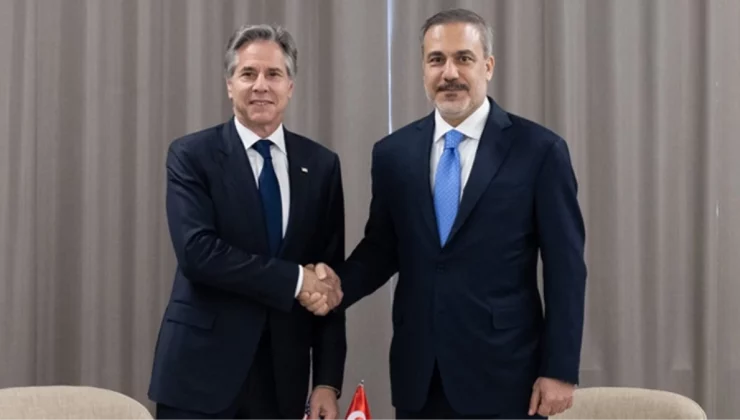 Dışişleri Bakanı Hakan Fidan ile ABD’li mevkidaşı Blinken NATO zirvesi öncesi bir araya geldi