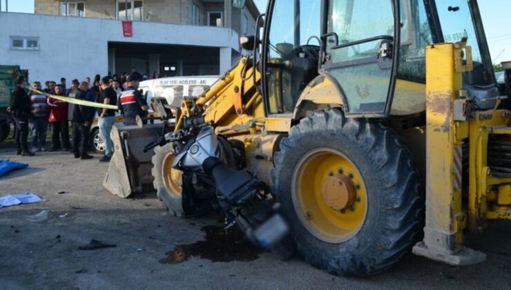 Kepçeye çarpan motosiklet sürücüsü öldü – Güncel haberler