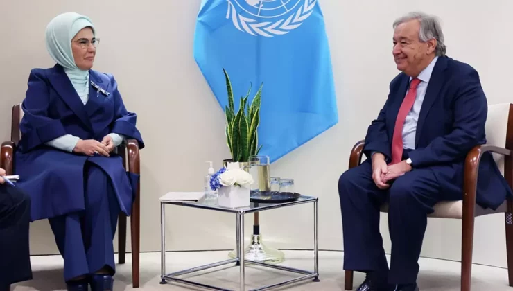 Emine Erdoğan Guterres’le görüştü: Gündem sıfır atık ve iklim krizi oldu